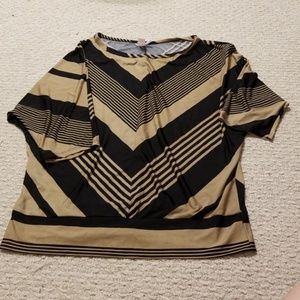 Black and Tan blouse